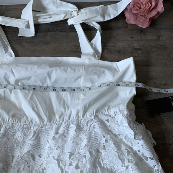 ELOQUII 3D  LACE FIT AND FLARE DRESS - Picture 10 of 10